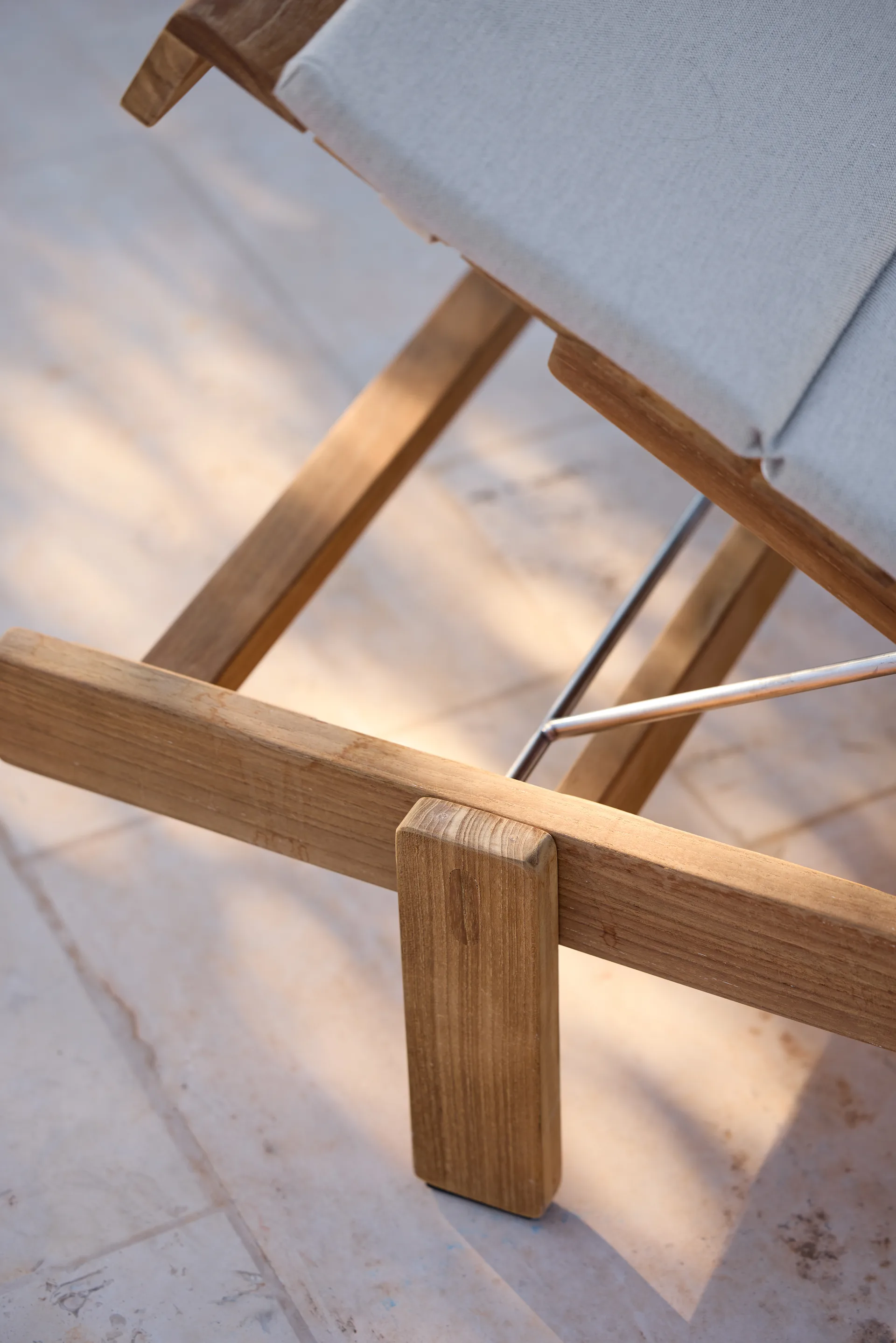 Lettino prendisole Vista, Teak Cane-line