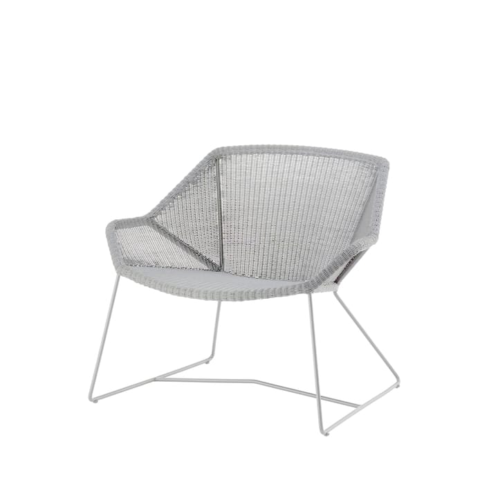 Poltrona lounge Breeze intrecciata - Bianco grigio - Cane-line