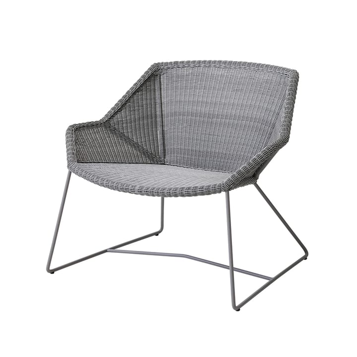 Poltrona lounge Breeze intrecciata - Grigio chiaro - Cane-line