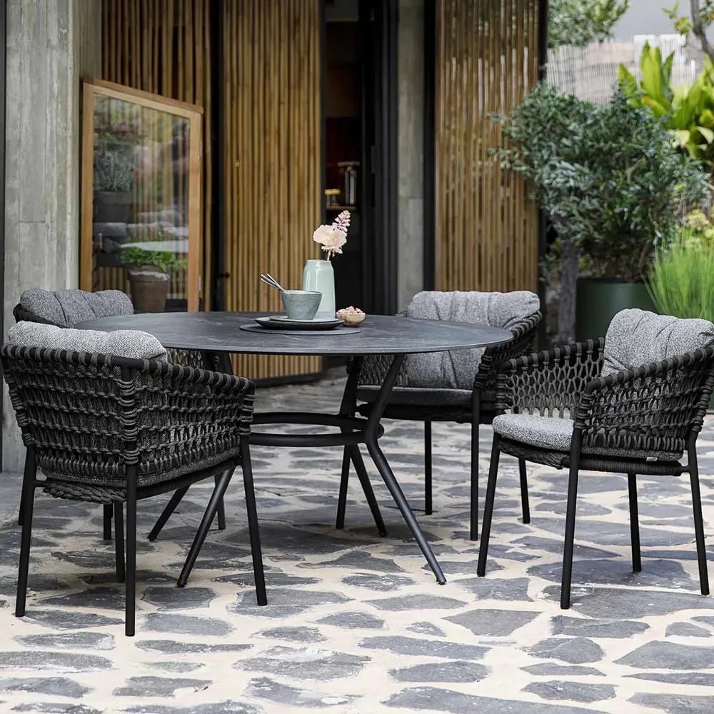 Poltrona Ocean soft rope, Grigio scuro Cane-line