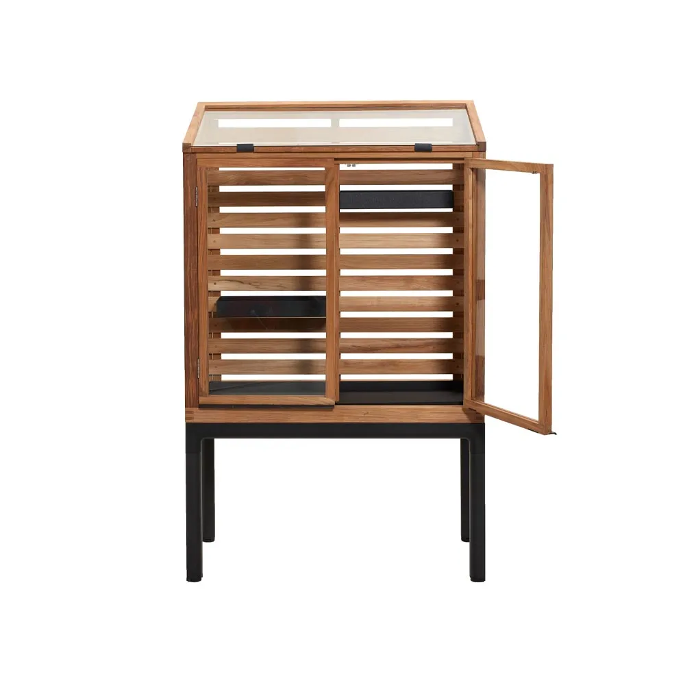 Serra Drop, Supporto in teak-grigio lava Cane-line