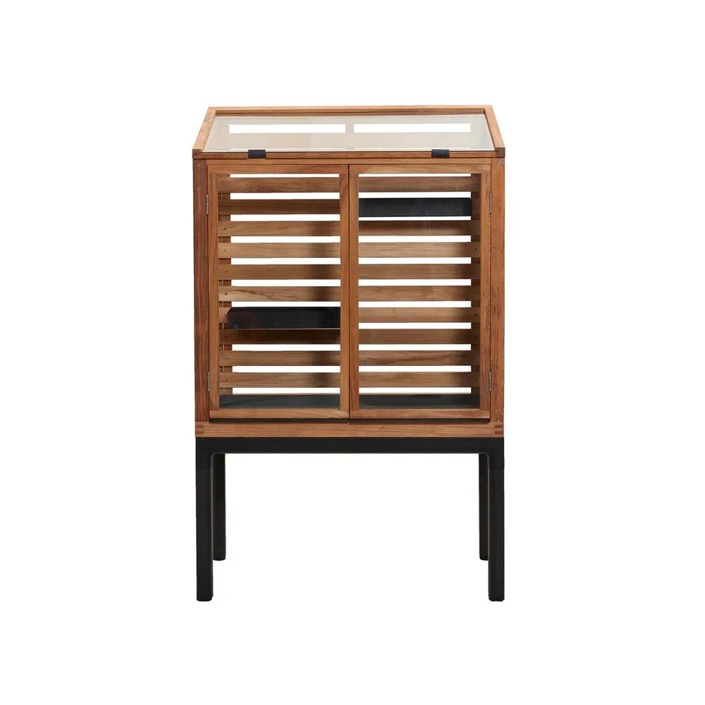 Serra Drop, Supporto in teak-grigio lava Cane-line