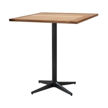 Tavolino da caffè Drop in teak 72x72 cm - Cavalletto grigio lava - Cane-line