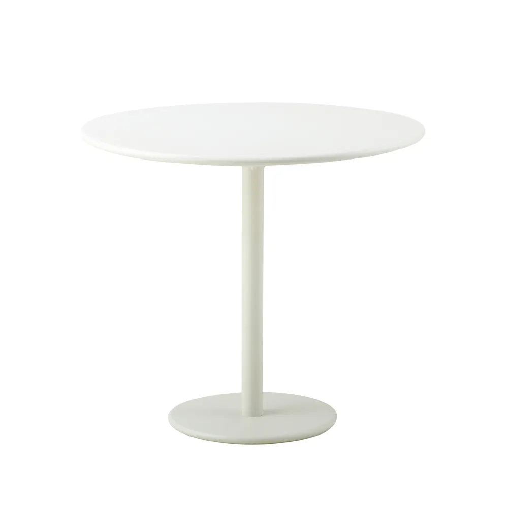 Tavolino da caffè Go Ø80 cm, Bianco-bianco Cane-line