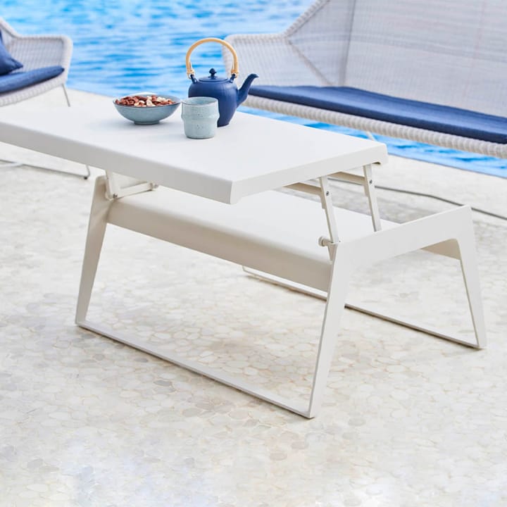 Tavolino da salotto Chill out - Bianco, doppio - Cane-line