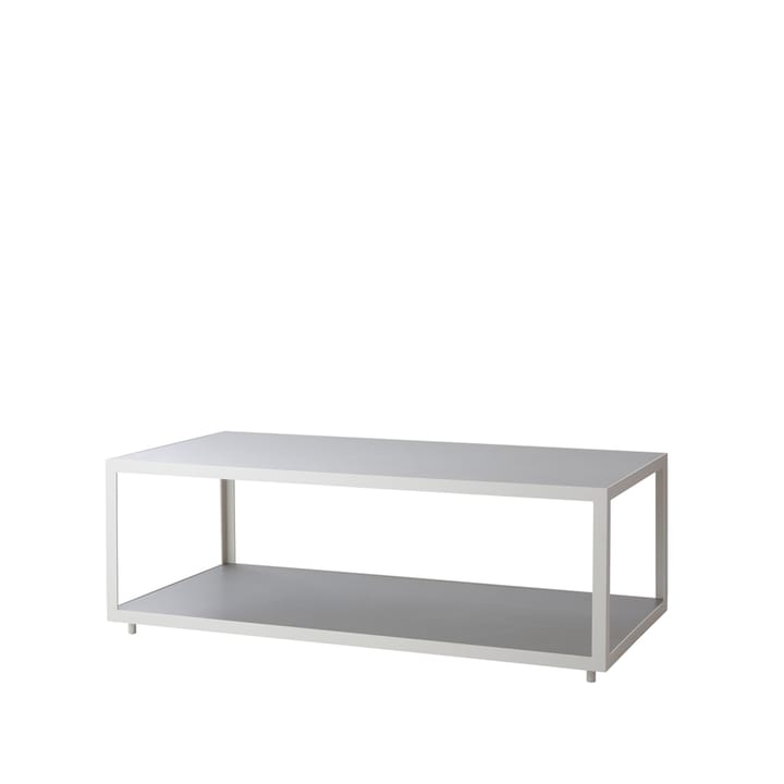 Tavolino da salotto Level in ceramica 62x122 cm - Grigio chiaro-bianco - Cane-line