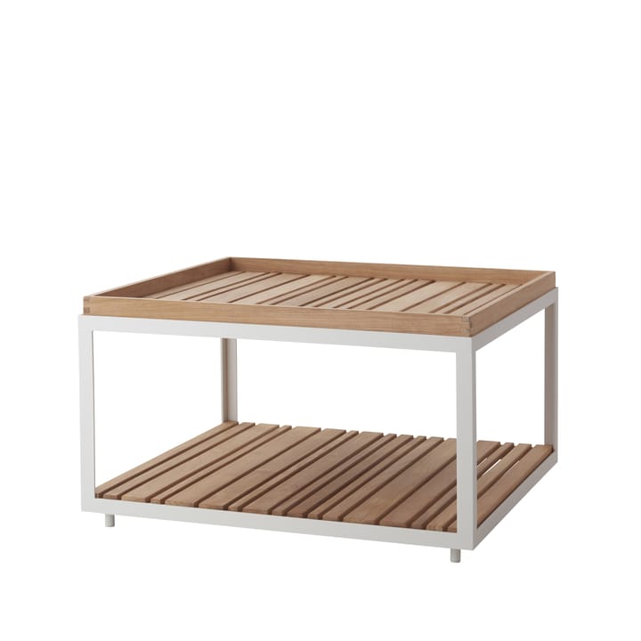 Tavolino da salotto Level in teak 79x79 cm - Bianco - Cane-line