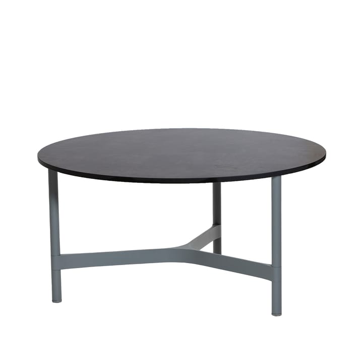 Tavolino da salotto Twist grande Ø90 cm - Grigio scuro-grigio chiaro - Cane-line