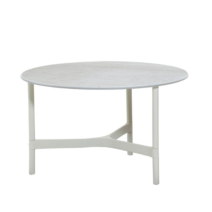 Tavolino da salotto Twist medio Ø70 cm - Bianco bianco - Cane-line