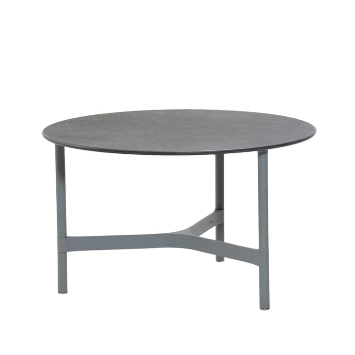Tavolino da salotto Twist medio Ø70 cm - Fossil nero-grigio chiaro - Cane-line