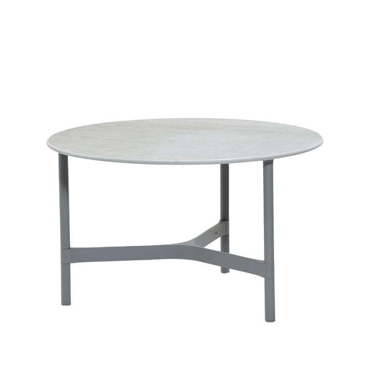 Tavolino da salotto Twist medio Ø70 cm - Grigio fossile-grigio chiaro - Cane-line