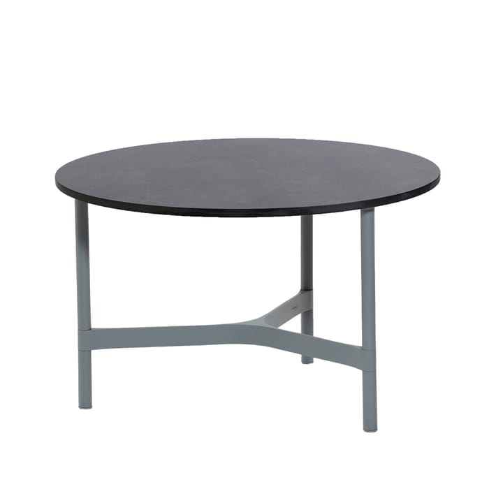 Tavolino da salotto Twist medio Ø70 cm - Grigio scuro-grigio chiaro - Cane-line