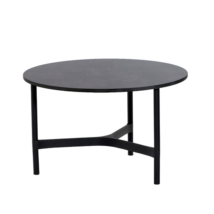 Tavolino da salotto Twist medio Ø70 cm - Grigio scuro-grigio lava - Cane-line