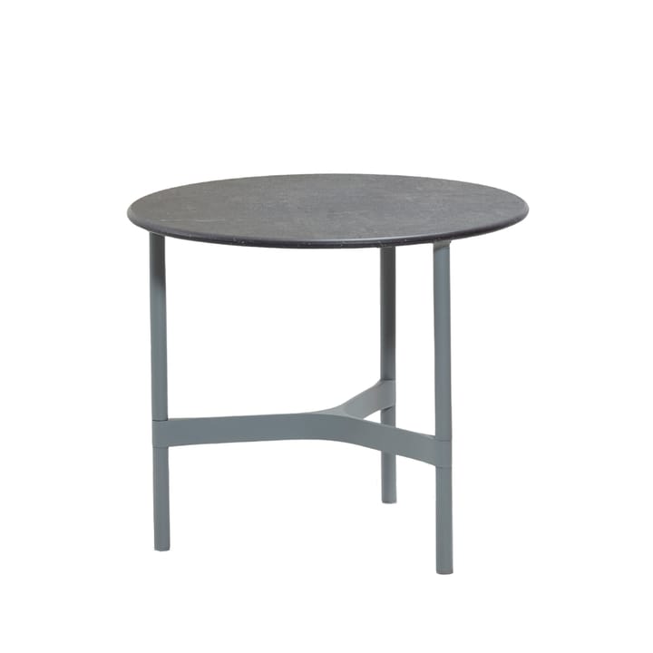Tavolino da salotto Twist piccolo Ø45 cm - Fossil nero-grigio chiaro - Cane-line