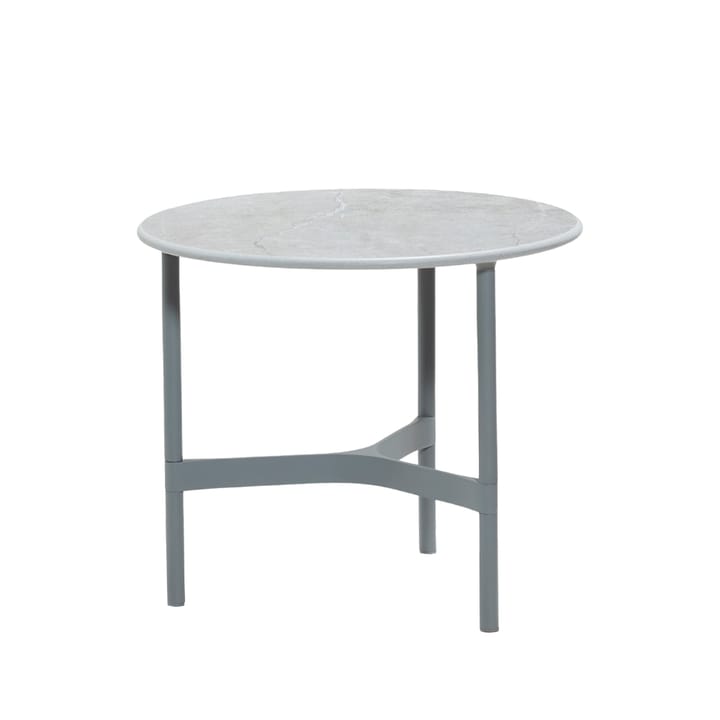 Tavolino da salotto Twist piccolo Ø45 cm - Grigio fossile - grigio chiaro - Cane-line