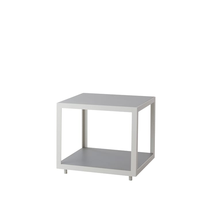 Tavolino Level - Grigio chiaro, ceramica, supporto bianco - Cane-line