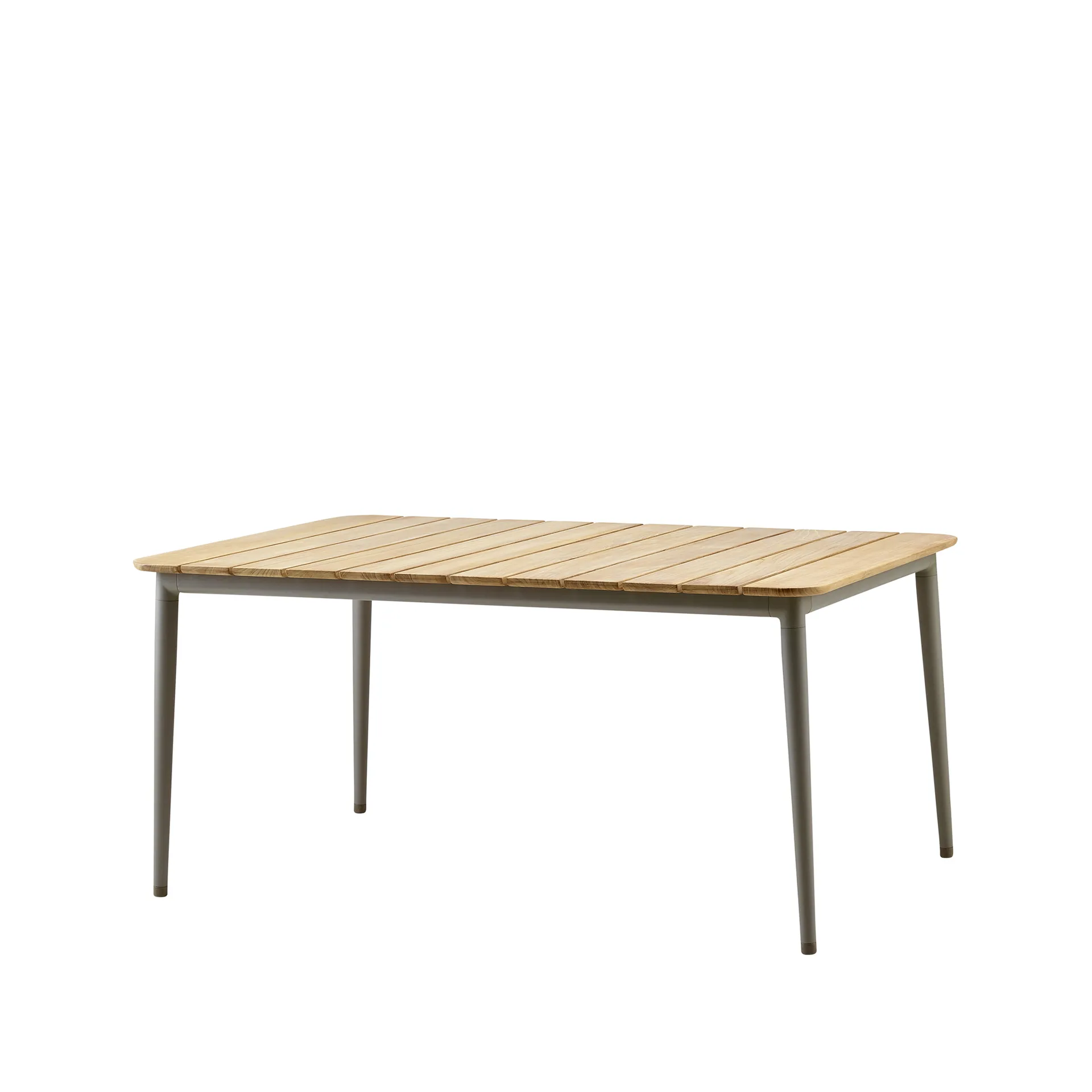 Tavolo da pranzo Core in teak 160x100x74 cm, Cavalletto taupe Cane-line