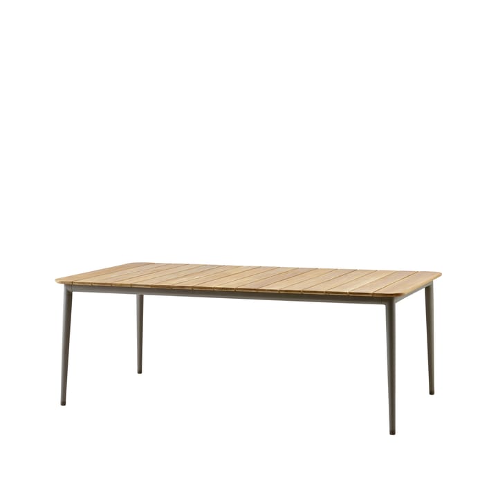 Tavolo da pranzo Core in teak 210x100x74 cm - Cavalletto color talpa - Cane-line