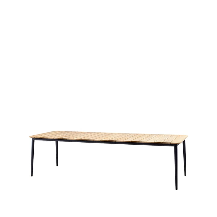 Tavolo da pranzo Core in teak 274x100x74 cm - Cavalletto grigio lava - Cane-line