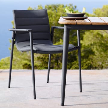 Tavolo da pranzo Core in teak 274x100x74 cm - Cavalletto grigio lava - Cane-line