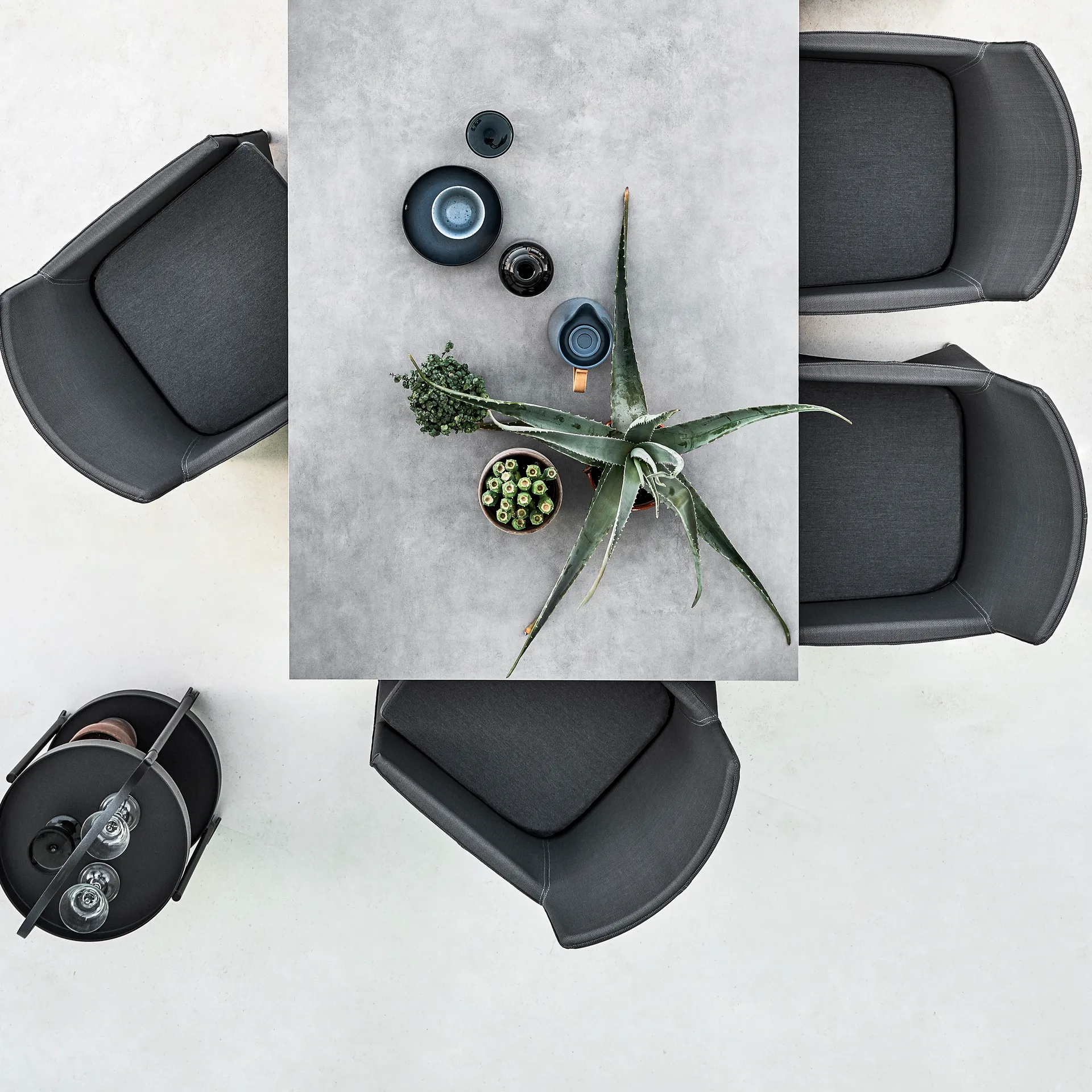 Tavolo Pure 200x100 cm Concrete grey-taupe Cane-line