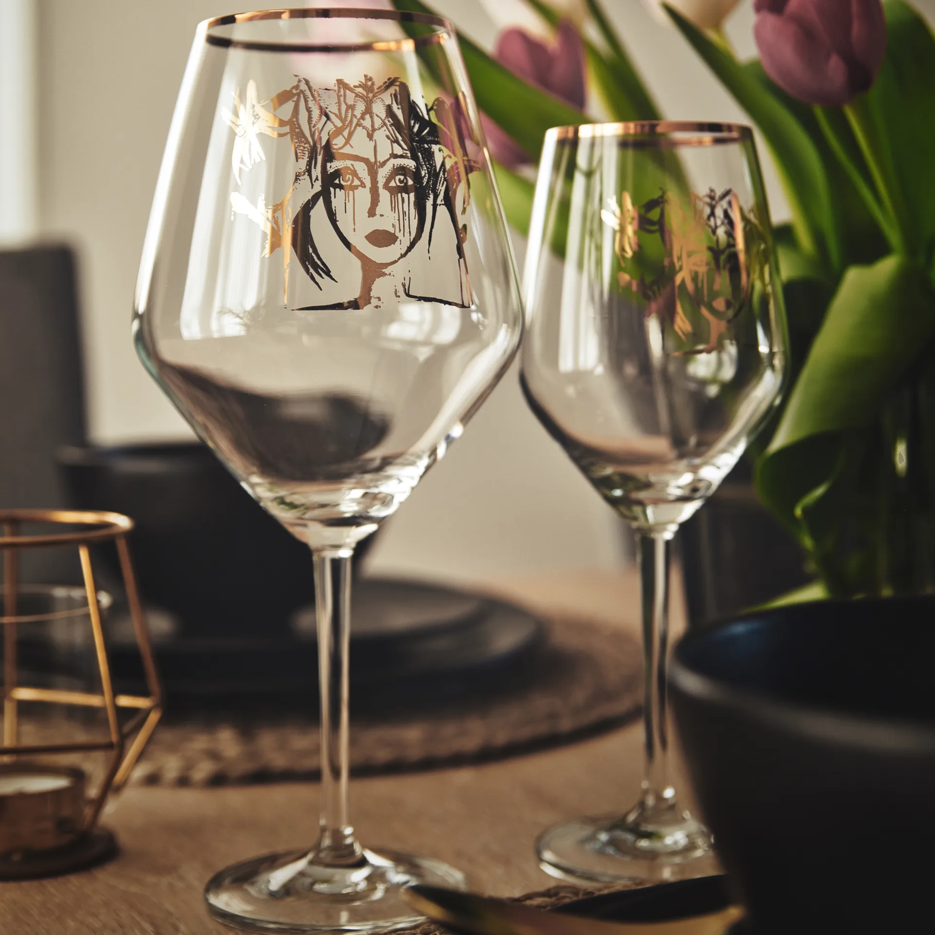 Bicchiere da vino Gold Edition Slice of Life, 75 cl Carolina Gynning