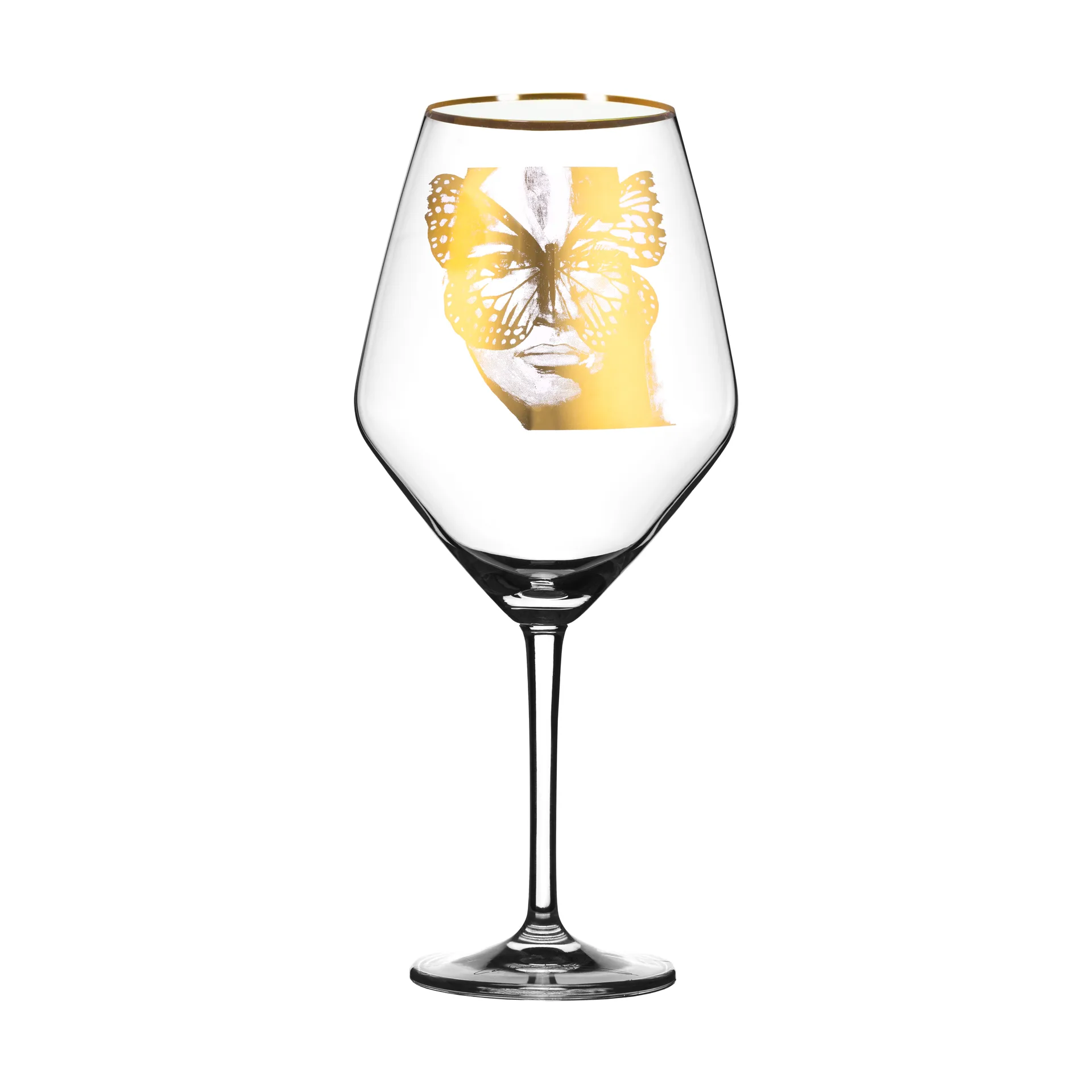 Bicchiere da vino Golden Butterfly 75 cl, Oro Carolina Gynning