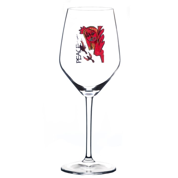 Bicchiere da vino Scream Peace rosè/bianco - 40 cl - Carolina Gynning