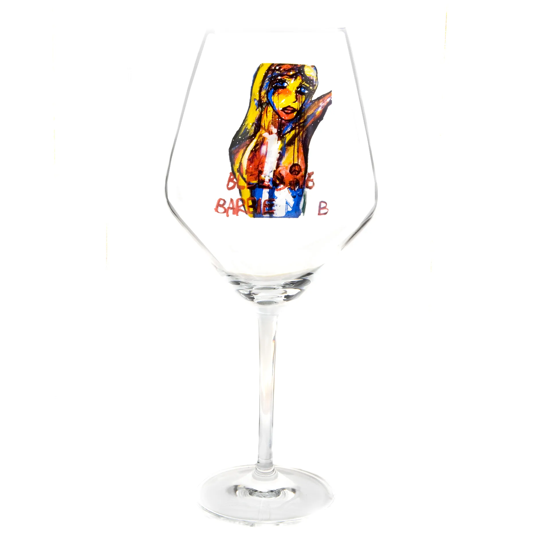 Calice da vino Bleeding Barbie, 75 cl Carolina Gynning