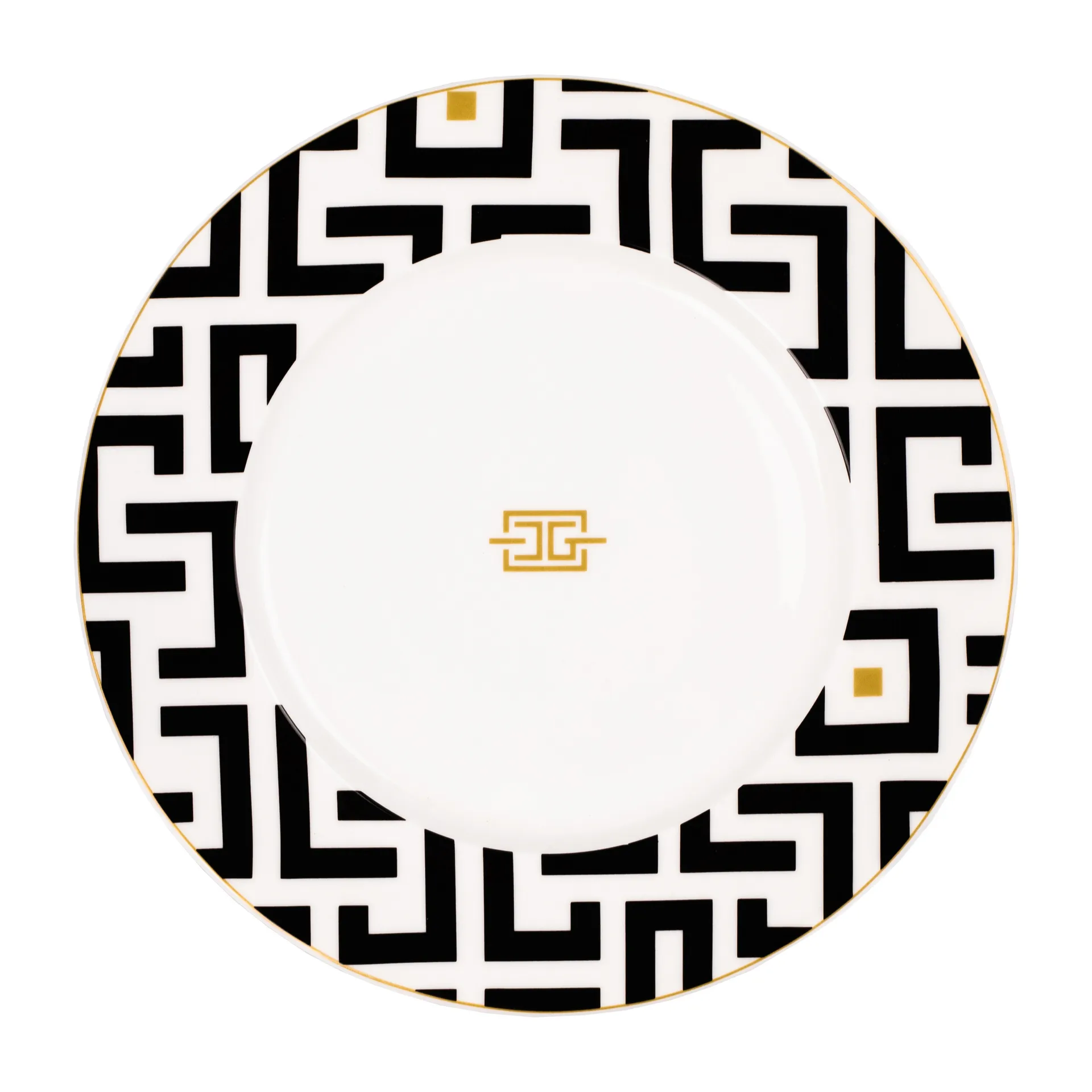 Piatto fondo DECO Ø 29 cm, Bianco-nero Carolina Gynning