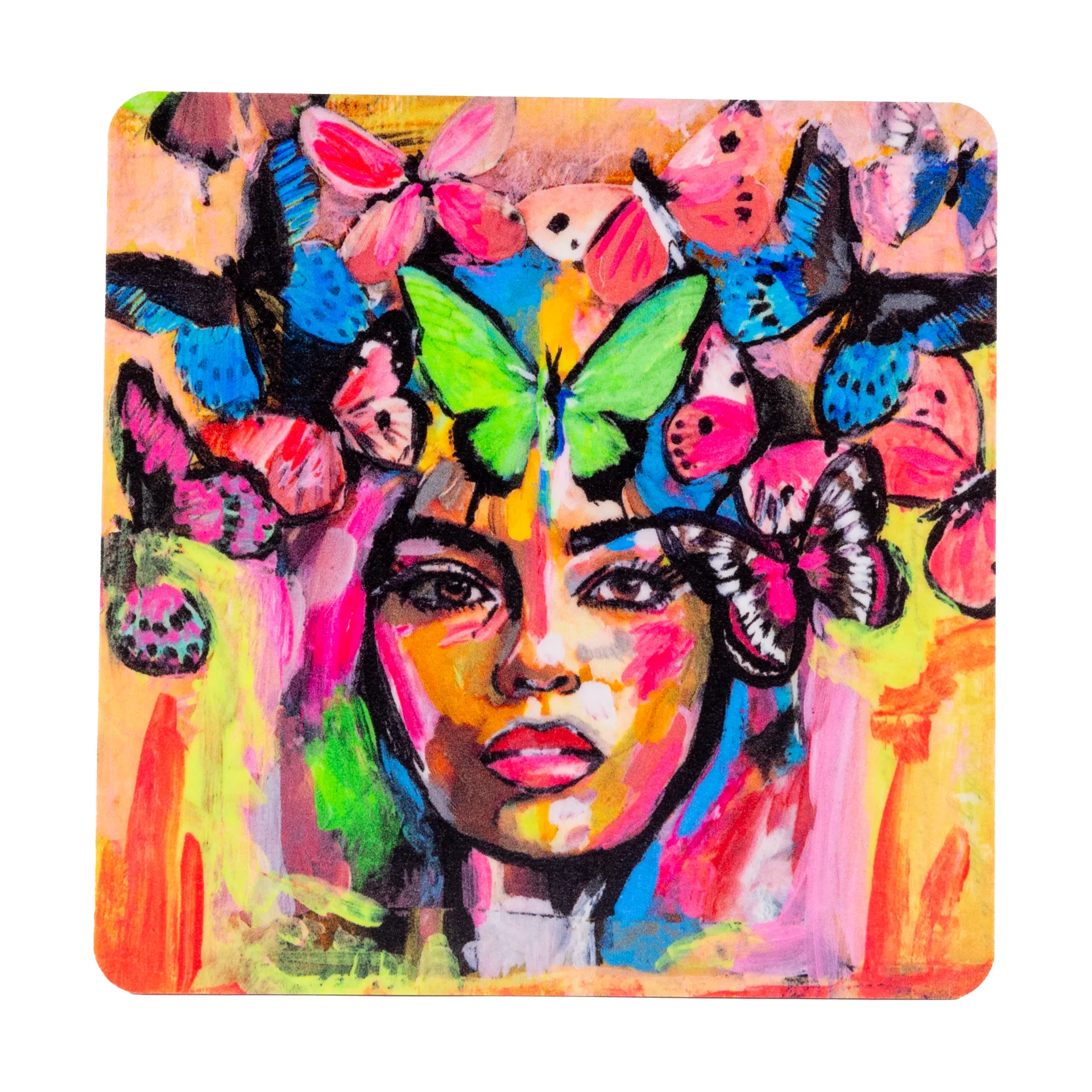 Sottobicchiere Coming back to life 9x9 cm, Multi Carolina Gynning