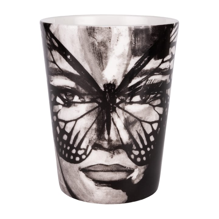 Tazza Golden Butterfly, 35 cl - Bianco e nero - Carolina Gynning