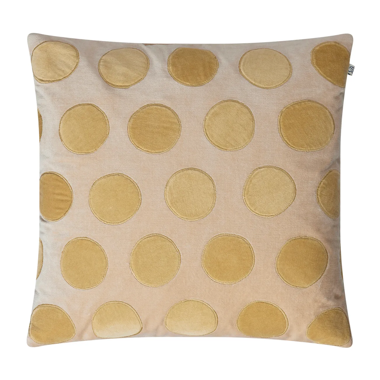 Copricuscino Circle 50x50 cm, beige-spicy yellow Chhatwal & Jonsson