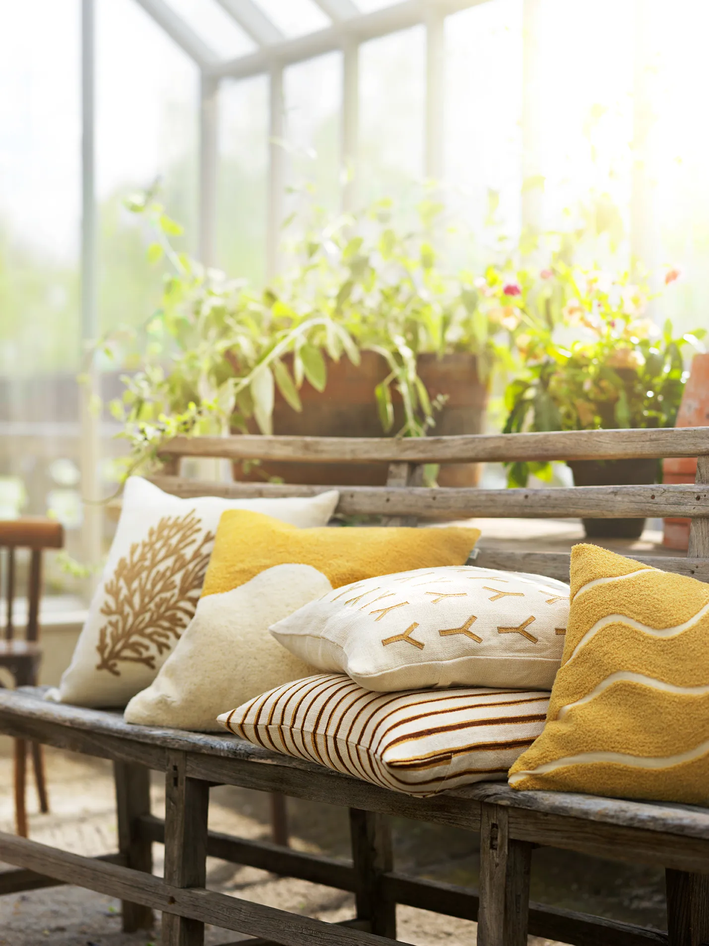 Copricuscino Jaipur Stripe 50x50 cm, Kaki, grigio talpa Chhatwal & Jonsson