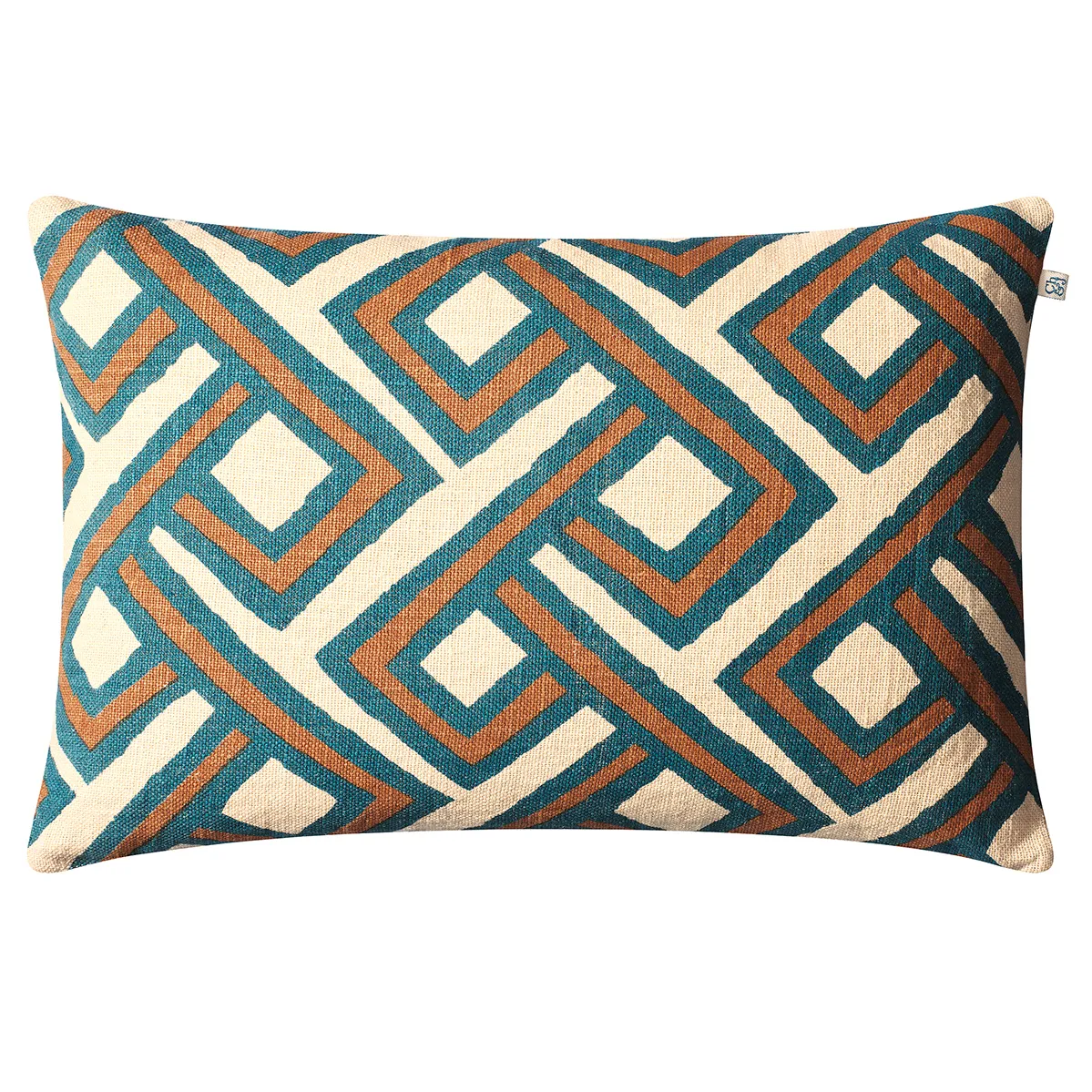 Copricuscino Lanka 40x60 cm, palace blue-taupe Chhatwal & Jonsson