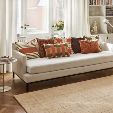 Copriscuscino Benaras - Apricot Orange-Khaki-Cactus Green, 40x60 cm - Chhatwal & Jonsson