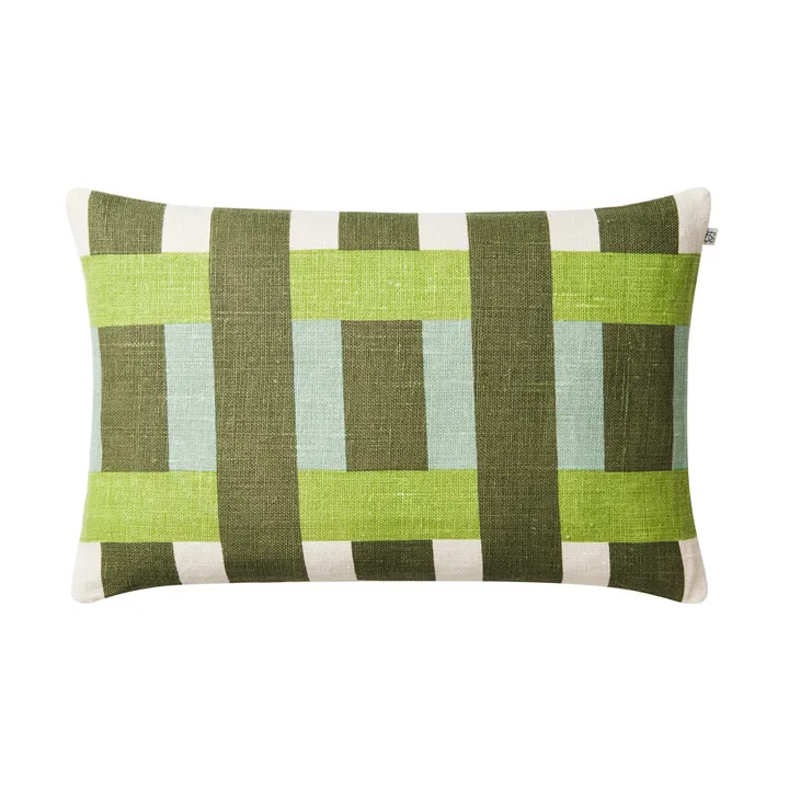 Copriscuscino Benaras - Cactus green-lime-aqua, 40x60 cm - Chhatwal & Jonsson