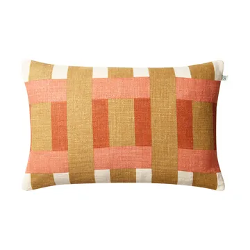 Copriscuscino Benaras - Khaki-rose-apricot orange, 40x60 cm - Chhatwal & Jonsson