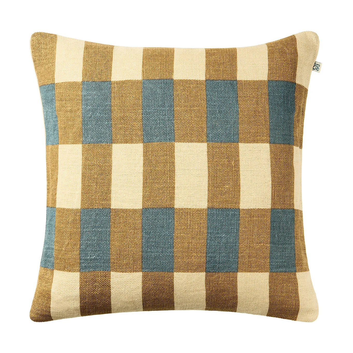 Copriscuscino Mahal, Khaki-Heaven Blue, 50x50 cm Chhatwal & Jonsson