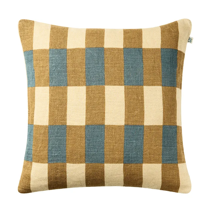 Copriscuscino Mahal - Khaki-Heaven Blue, 50x50 cm - Chhatwal & Jonsson