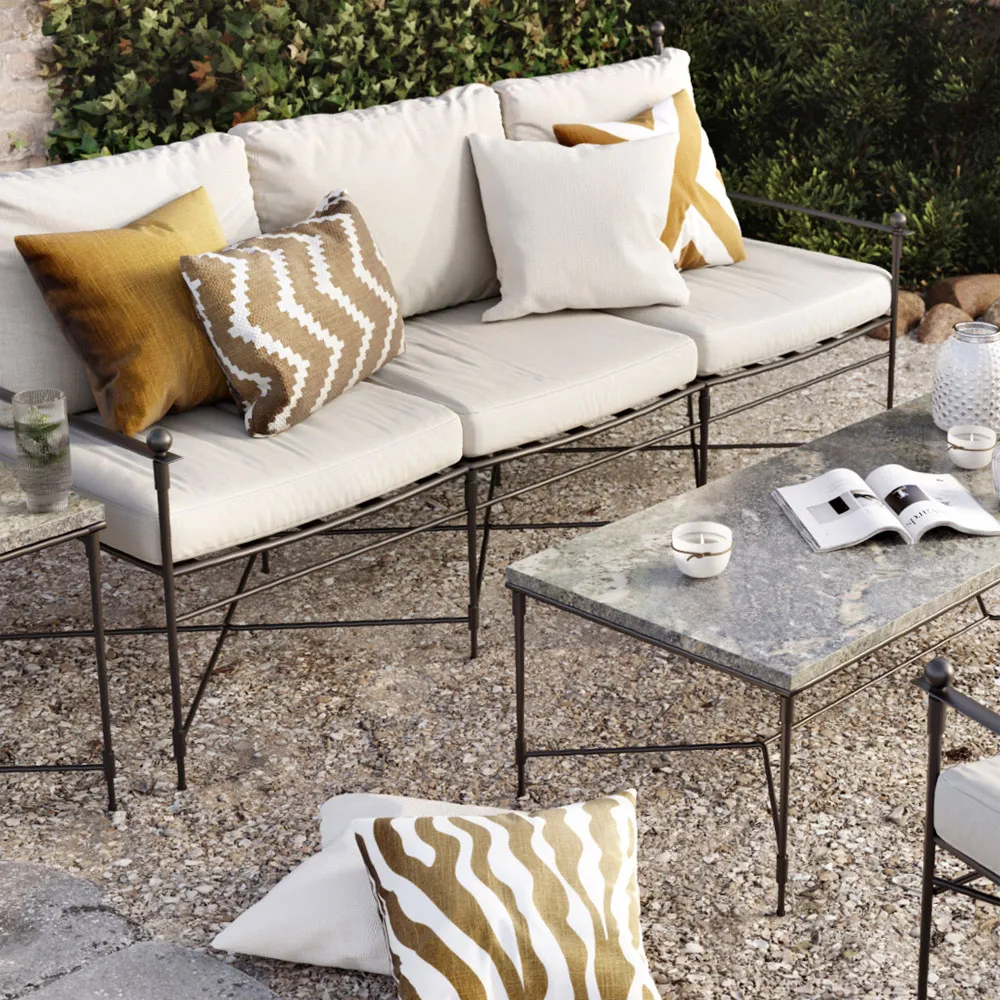 Cuscino Zebra Outdoor 50x50 cm, Beige/offwhite, 50 cm Chhatwal & Jonsson
