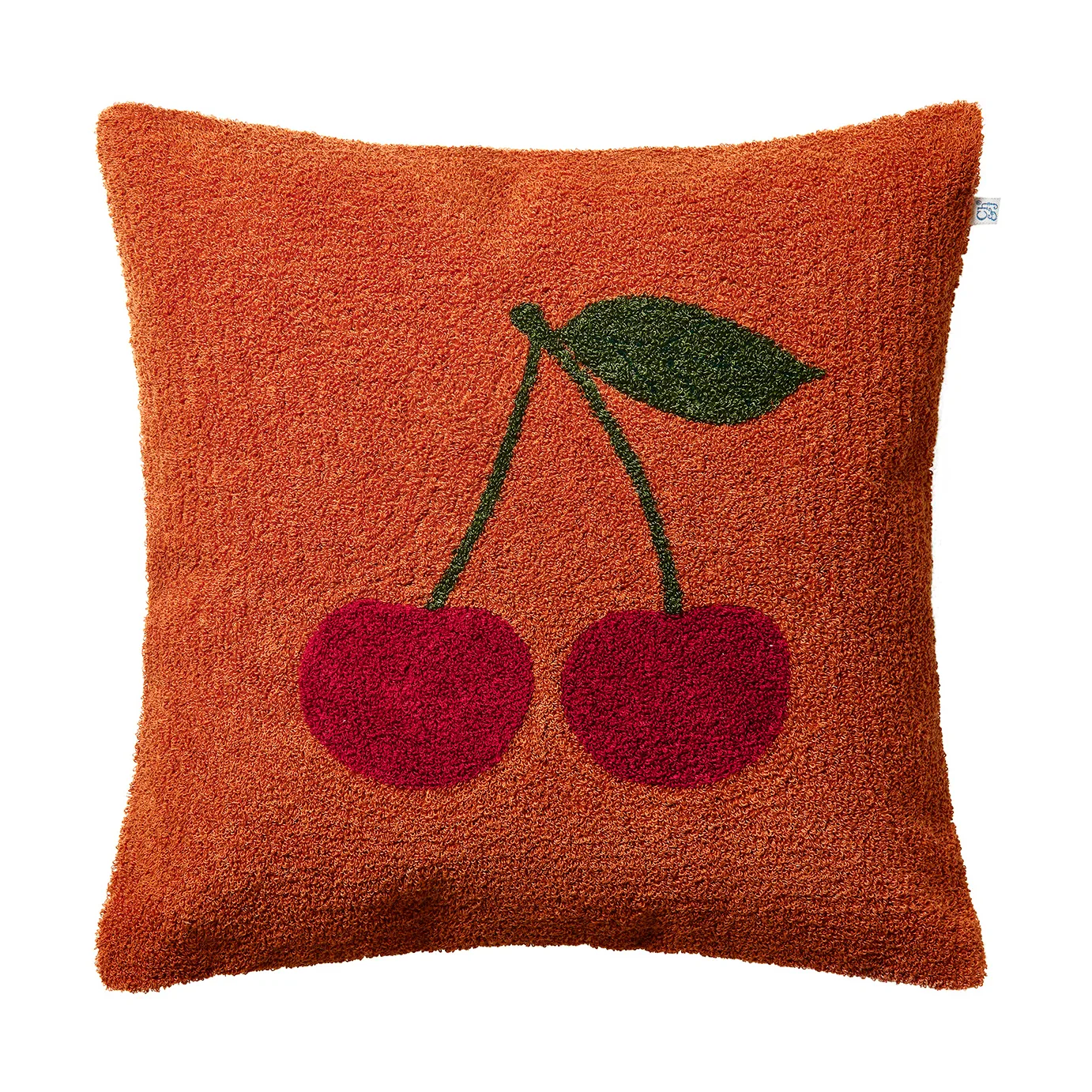 Federa per cuscino Cherry 50x50 cm, Apricot orange-rød-grøn Chhatwal & Jonsson