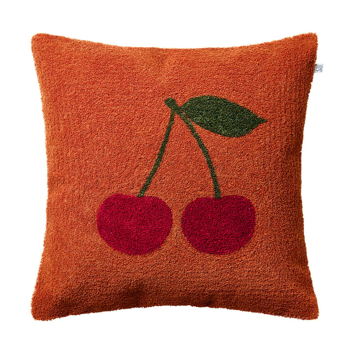 Federa per cuscino Cherry 50x50 cm - Apricot orange-rød-grøn - Chhatwal & Jonsson