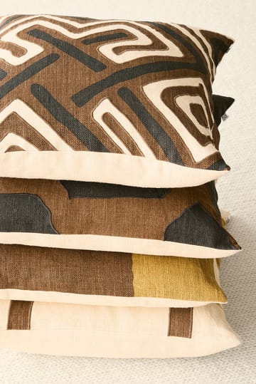 Federa Sikkim 50x50 cm - Grigio talpa, marrone scuro - Chhatwal & Jonsson