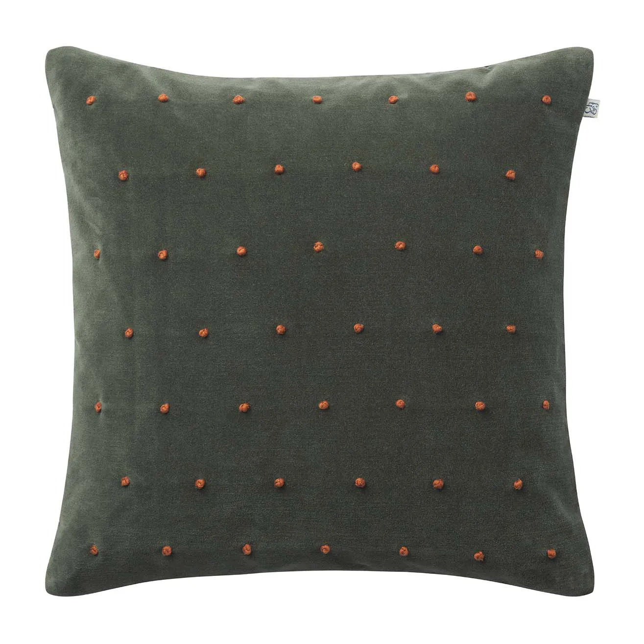 Fodera cuscino Roma 50x50 cm, Forest green-terracotta Chhatwal & Jonsson