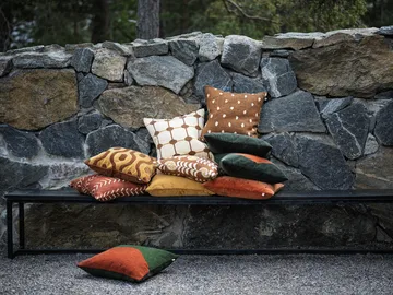 Fodera Yogi 50x50 cm - Forest green, terra - Chhatwal & Jonsson