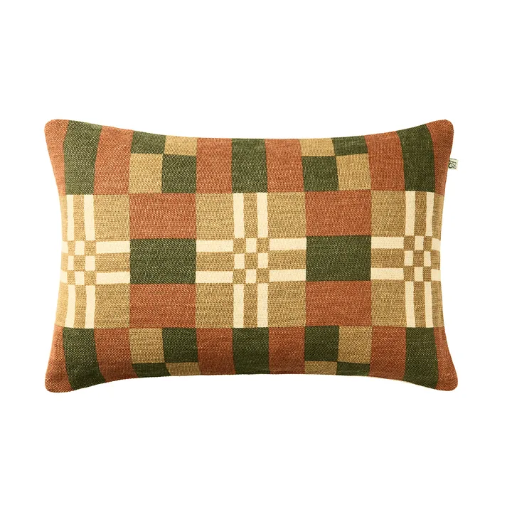 Ravi federa per cuscino - Apricot Orange-Cactus Green-Khaki, 40x60 cm - Chhatwal & Jonsson