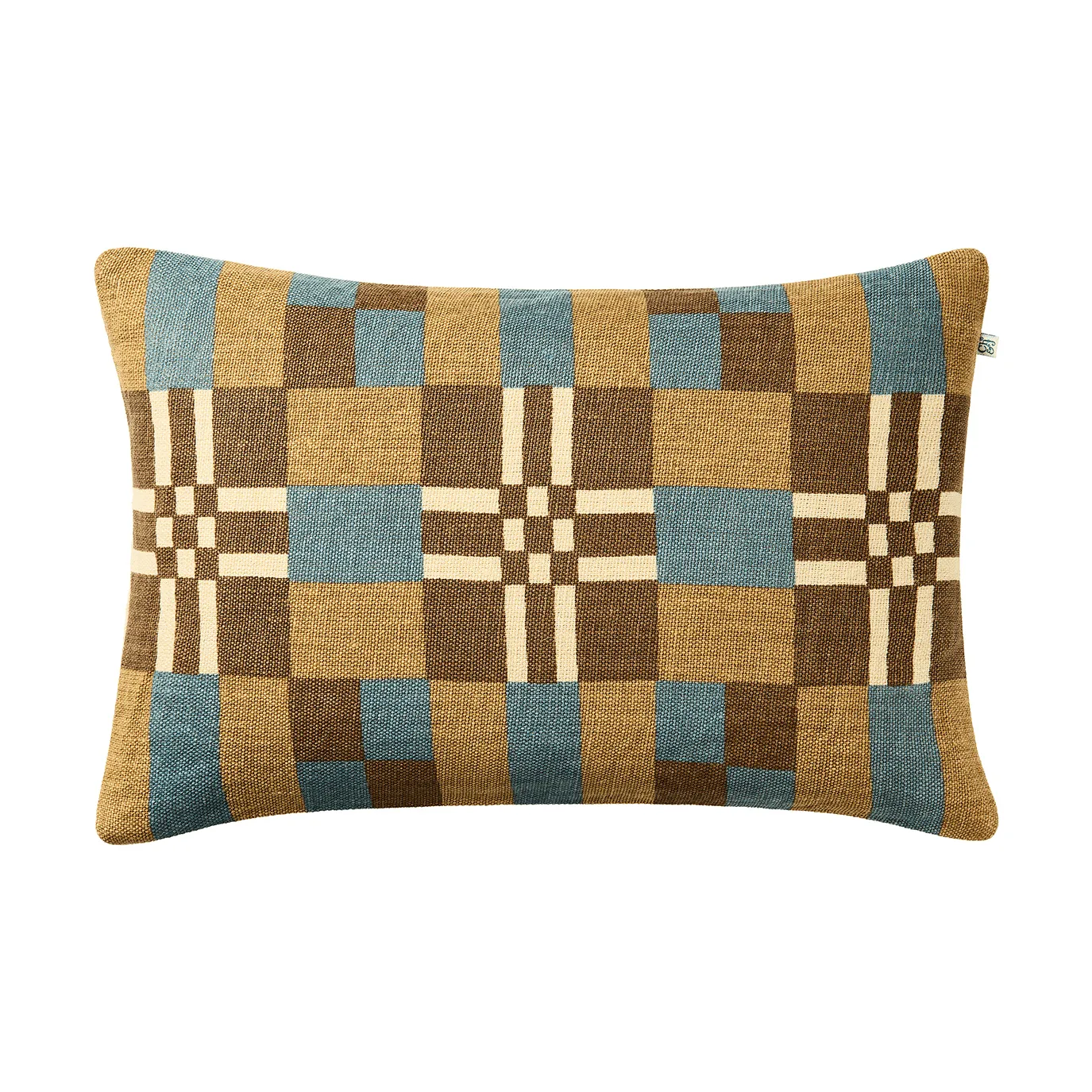 Ravi federa per cuscino, Khaki-Heaven Blue-Taupe, 40x60 cm Chhatwal & Jonsson