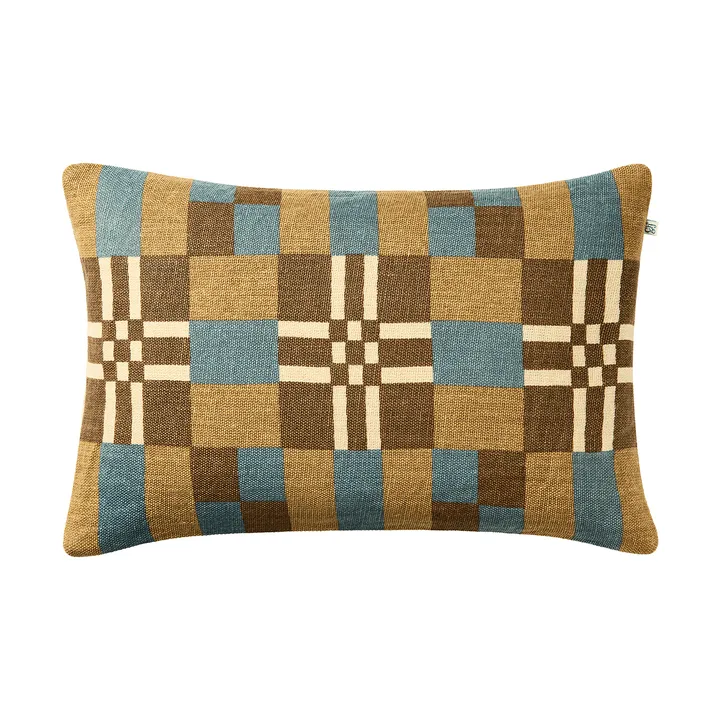 Ravi federa per cuscino - Khaki-Heaven Blue-Taupe, 40x60 cm - Chhatwal & Jonsson