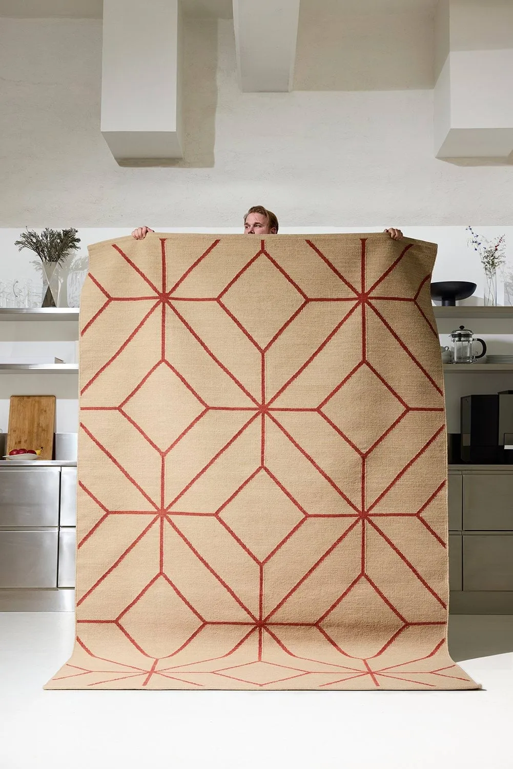 Tappeto Ayur, Beige-Rust, 270x180 cm Chhatwal & Jonsson